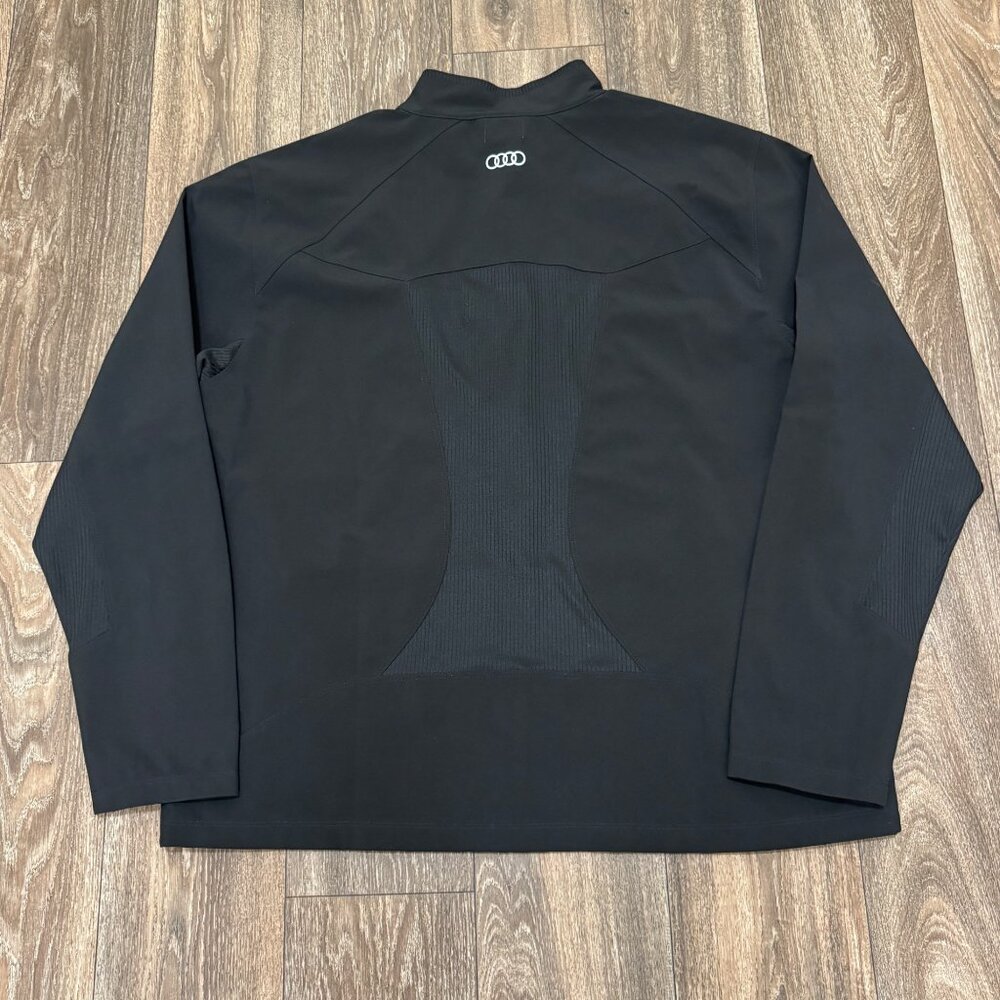 Audi Jacket Men's XL Black Softshell R8 Performance Windbreaker Weatherproof - Picture 2 of 11